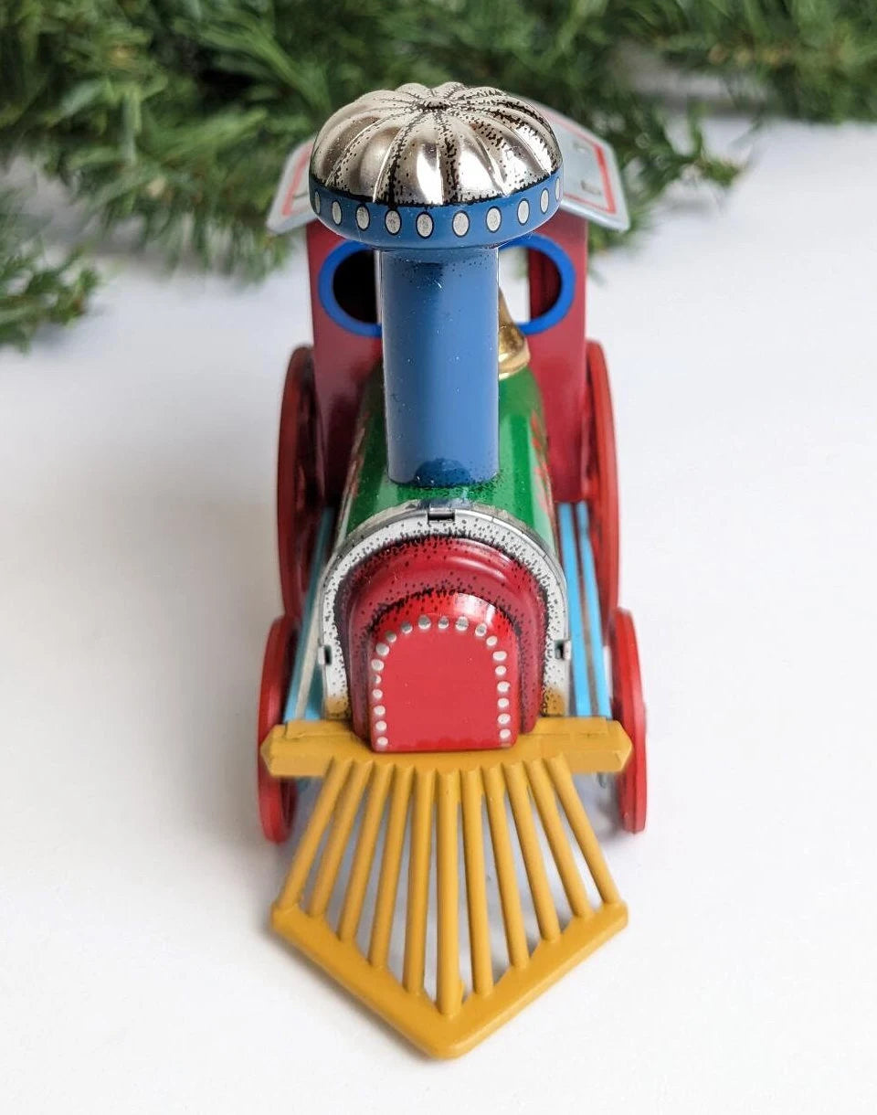 Vintage Hallmark Tin Locomotive Christmas Ornament