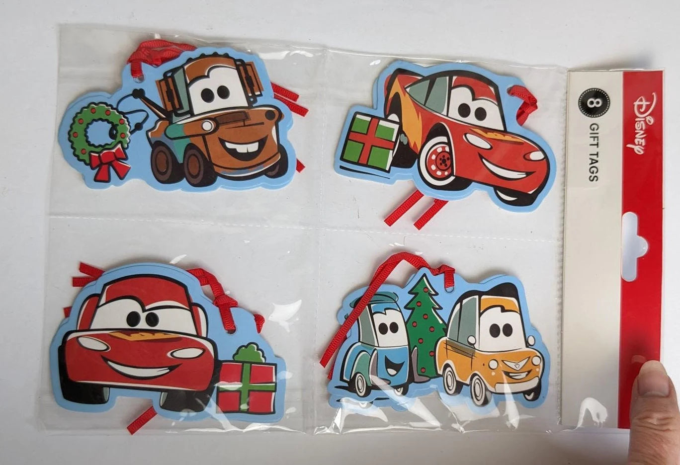 Disney Pixar Cars Christmas Gift Tags