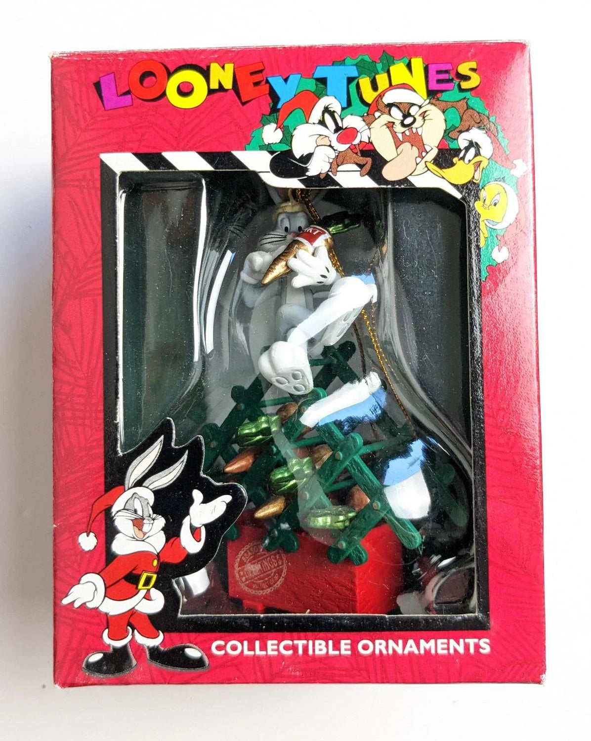 Vintage 1995 Looney Tunes Bugs Bunny Christmas Ornament