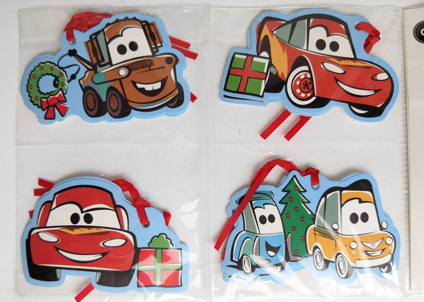 Disney Pixar Cars Christmas Gift Tags