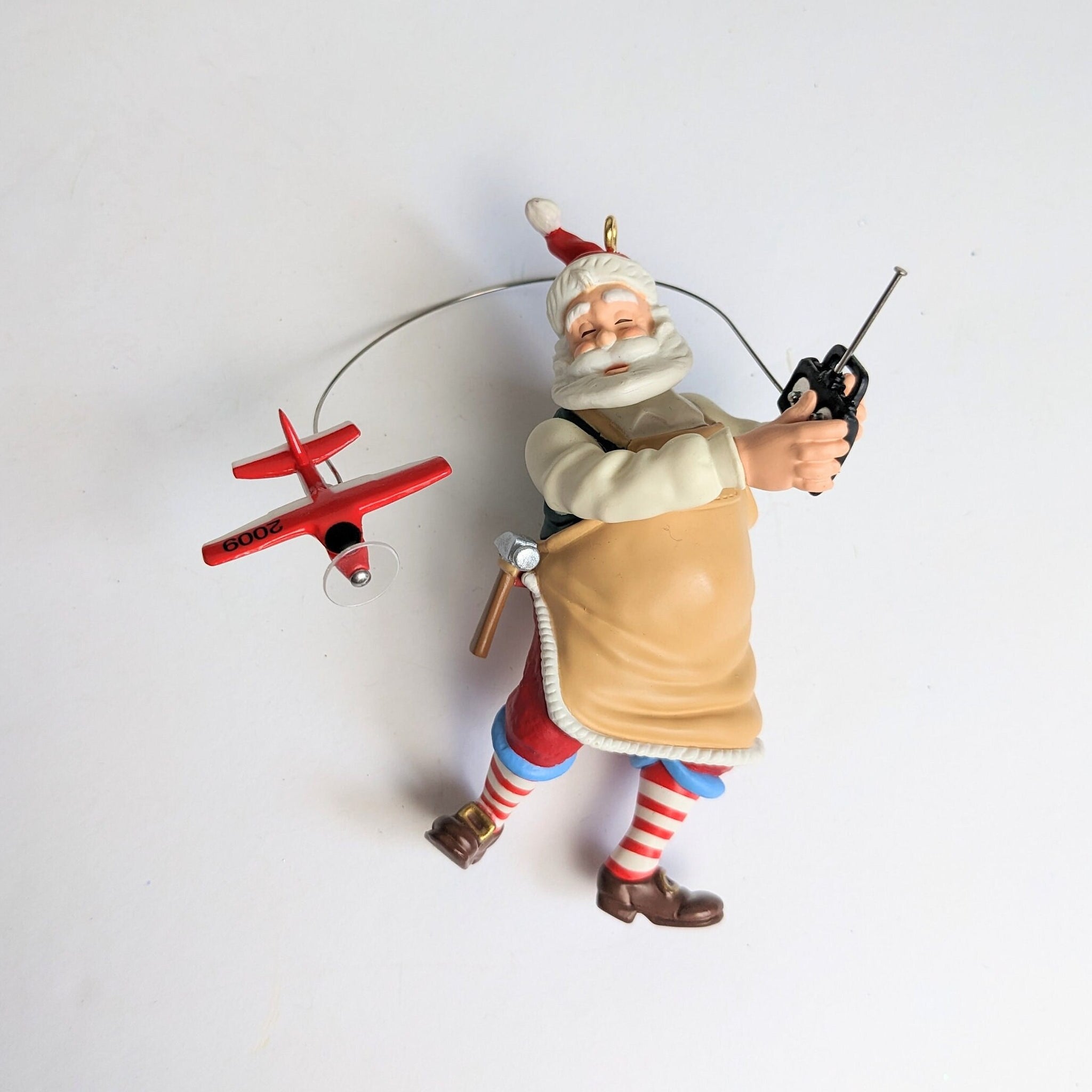 Toymaker Santa with Plane Hallmark Ornament