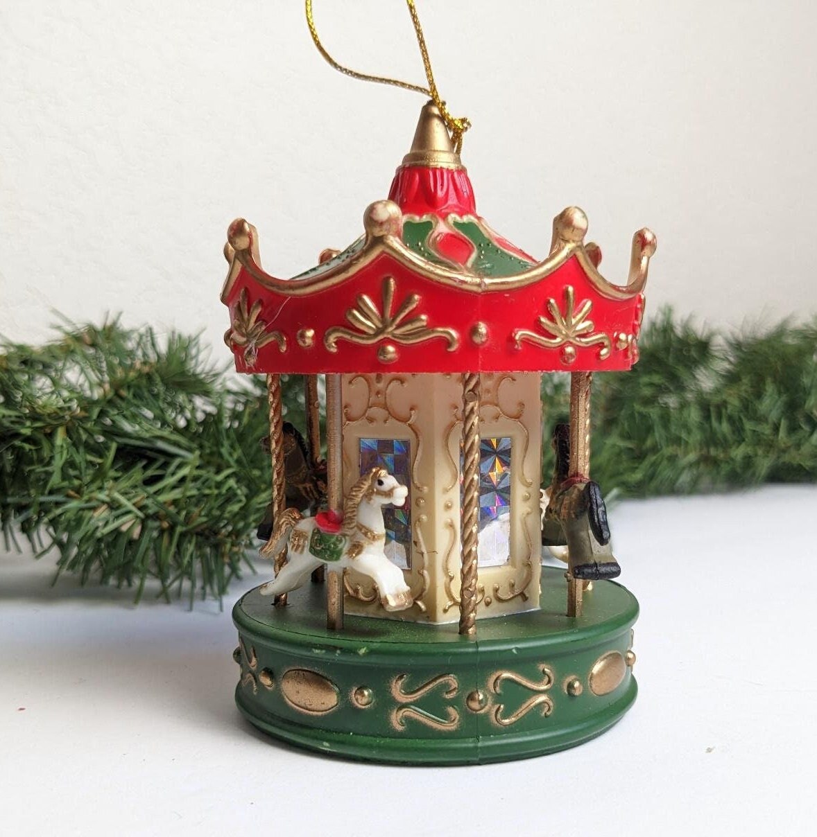 Vintage Carousel Christmas Ornament