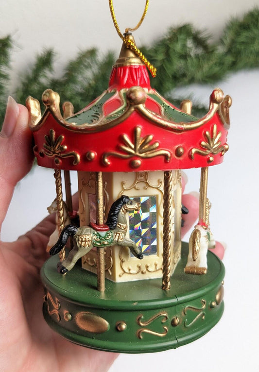 Vintage Carousel Christmas Ornament