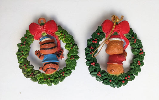 Vintage Animal Critter Wreath Ornaments