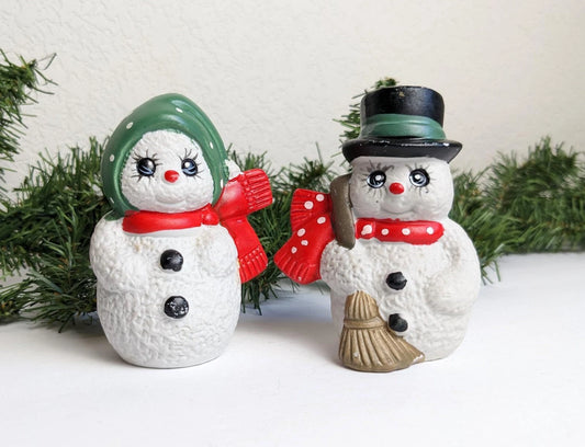 Snowman Salt & Pepper Christmas Shakers