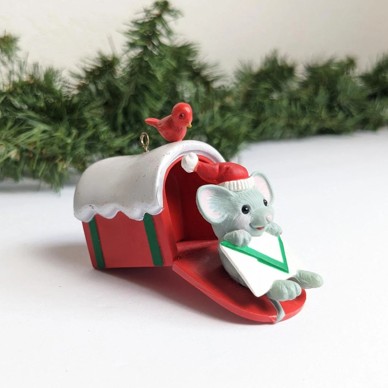 Vintage Special Mouse Delivery Christmas Ornament