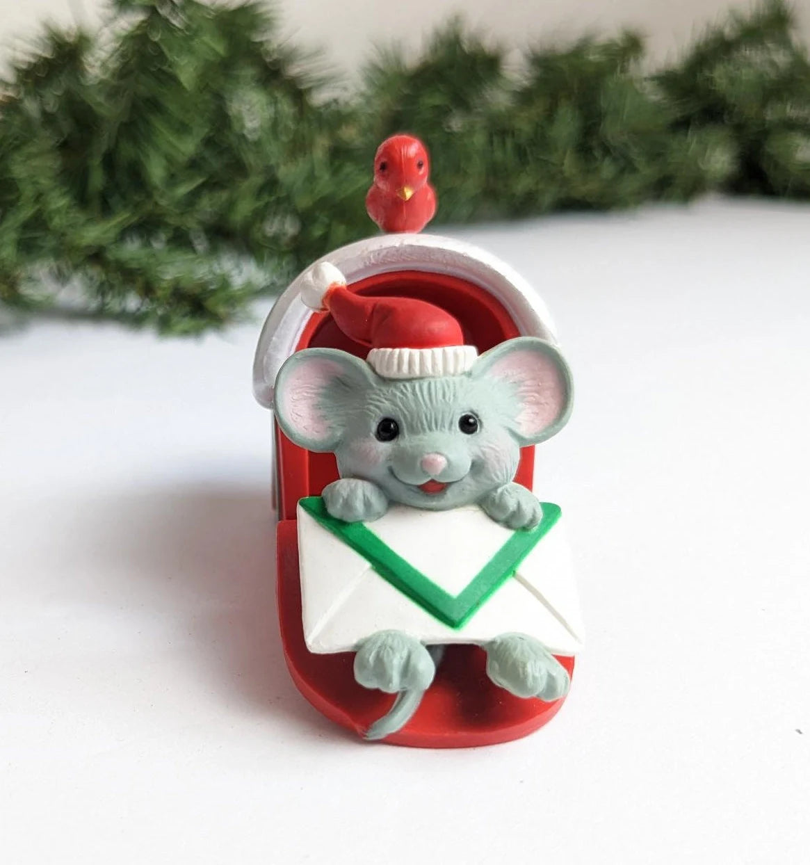 Vintage Special Mouse Delivery Christmas Ornament