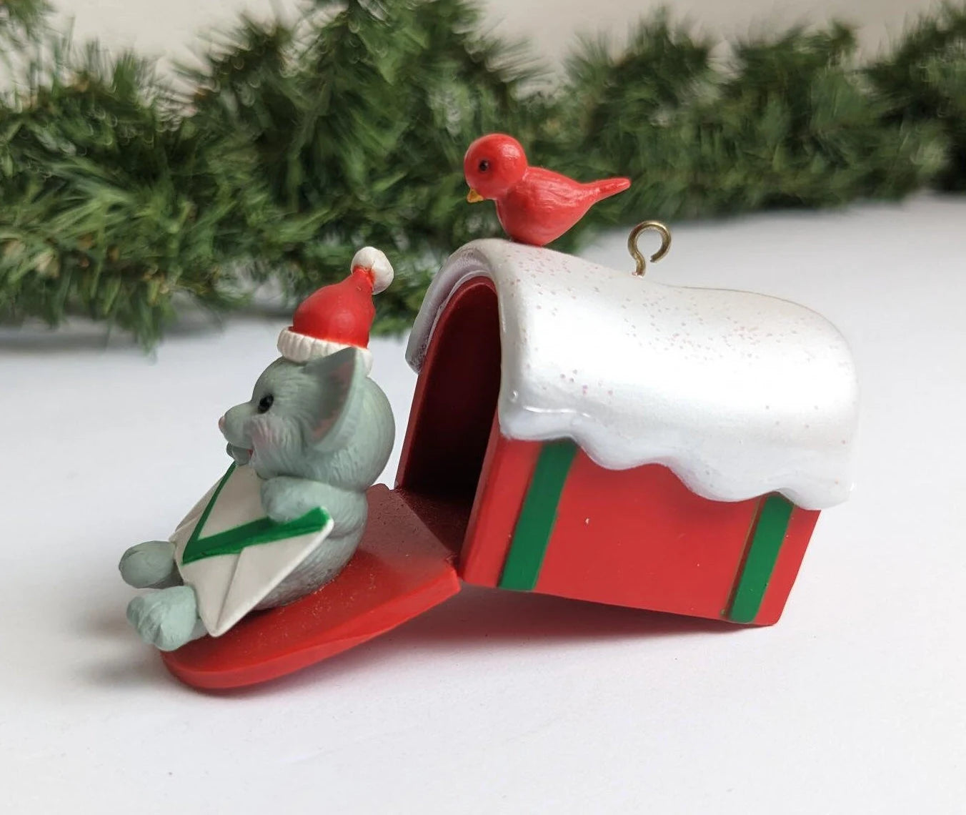 Vintage Special Mouse Delivery Christmas Ornament