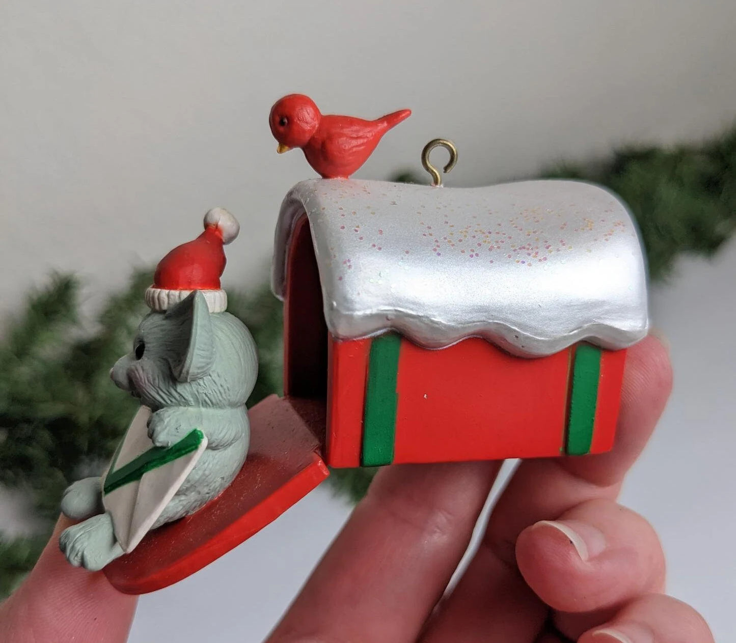 Vintage Special Mouse Delivery Christmas Ornament