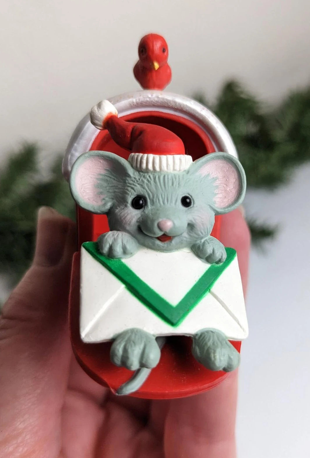 Vintage Special Mouse Delivery Christmas Ornament