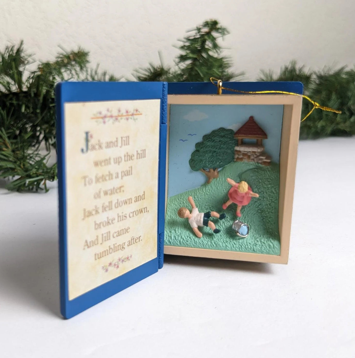 Vintage Hallmark Mother Goose Book Christmas Ornament