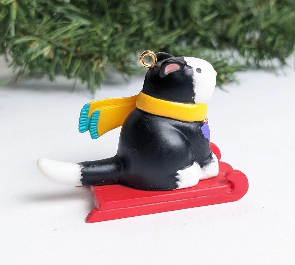 Vintage Granddaughter Cat Christmas Ornament