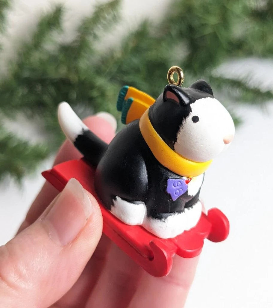Vintage Granddaughter Cat Christmas Ornament