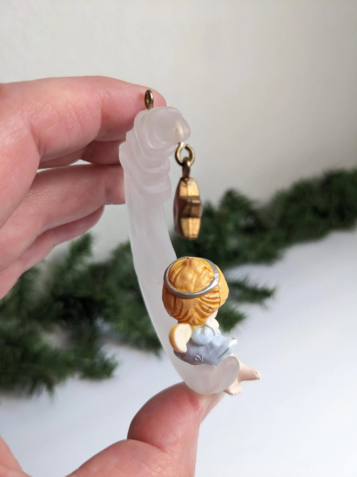 Vintage Heavenly Nap Moon Christmas Hallmark Ornament
