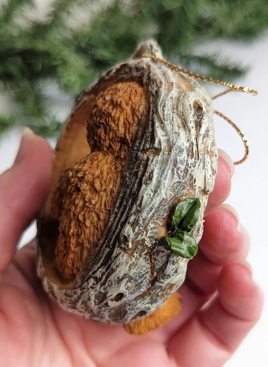 Sleeping Bear Mama & Cubs Vintage Christmas Ornament