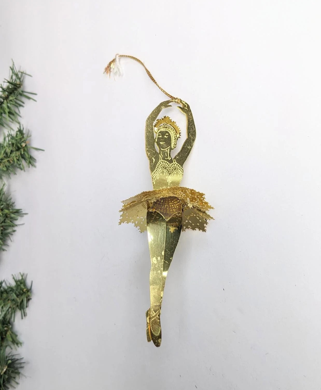 Vintage Ballerina Christmas Ornament