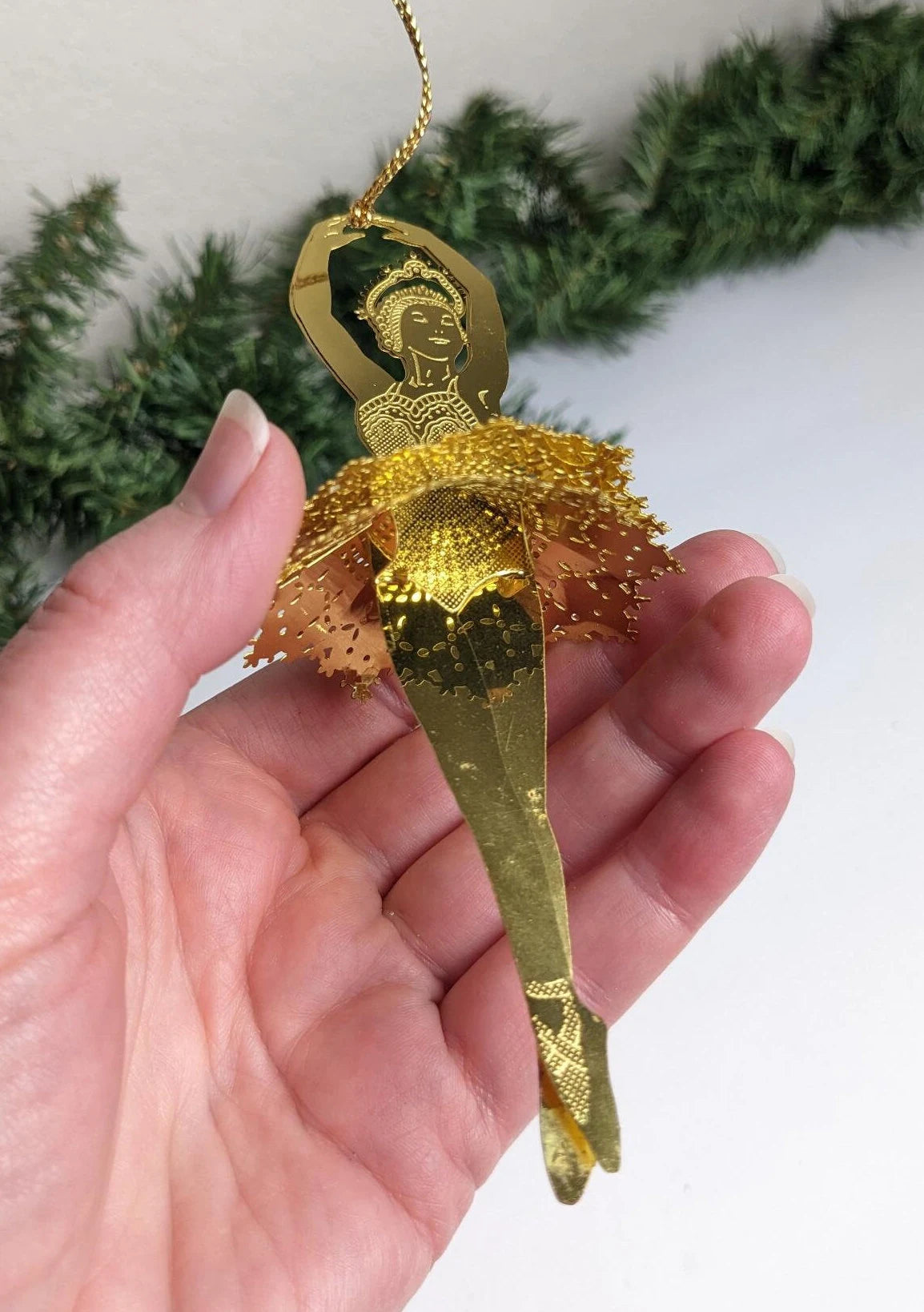 Vintage Ballerina Christmas Ornament