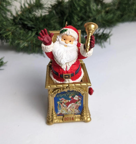 Santa Certified Jack in the Box Christmas Ornament