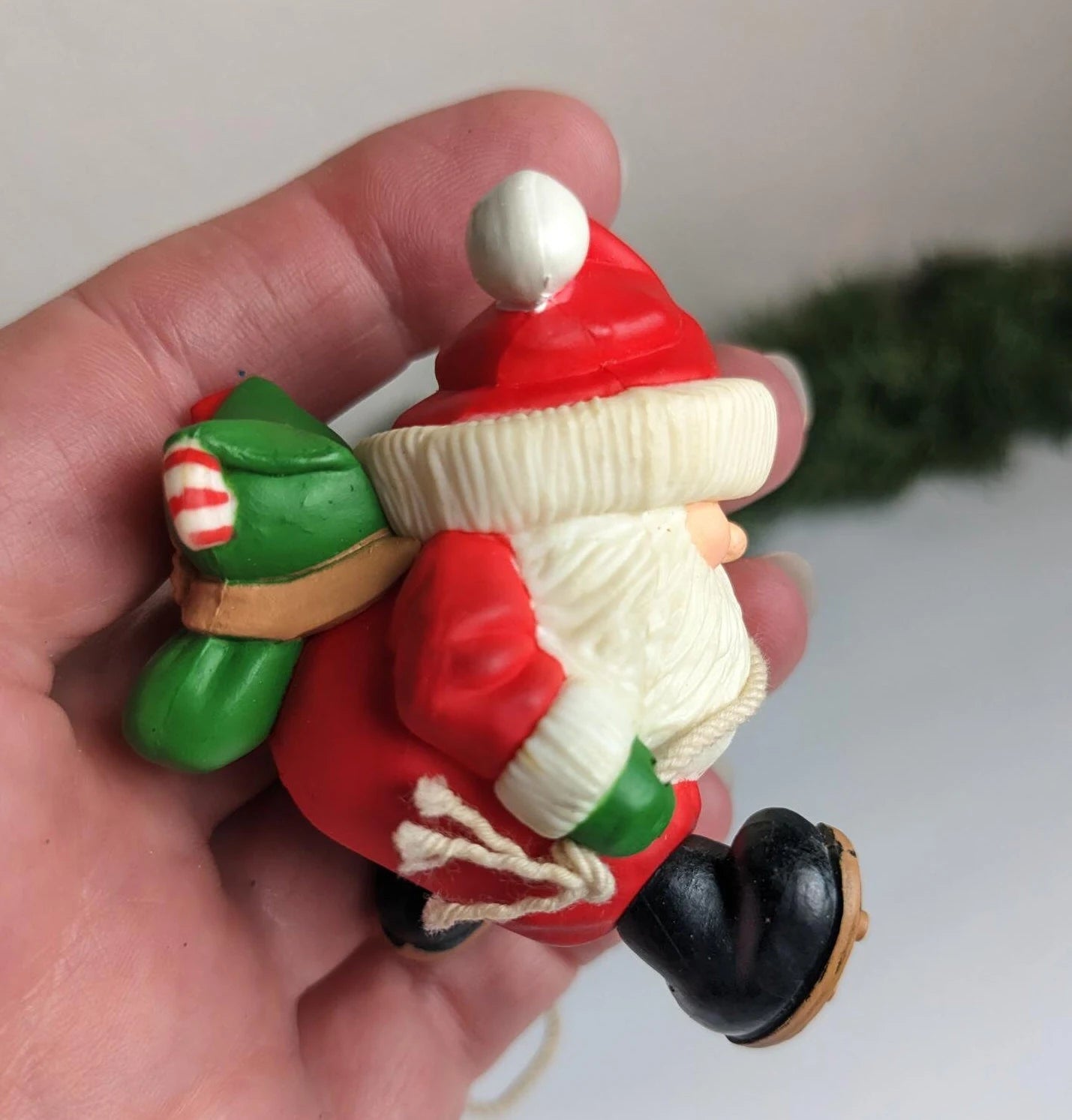 Vintage Santa Mountain Climber Christmas Ornament