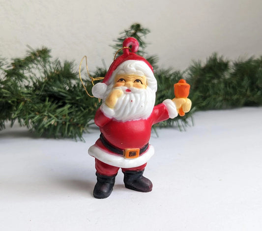 Bell Ringing Santa Claus Christmas Ornament