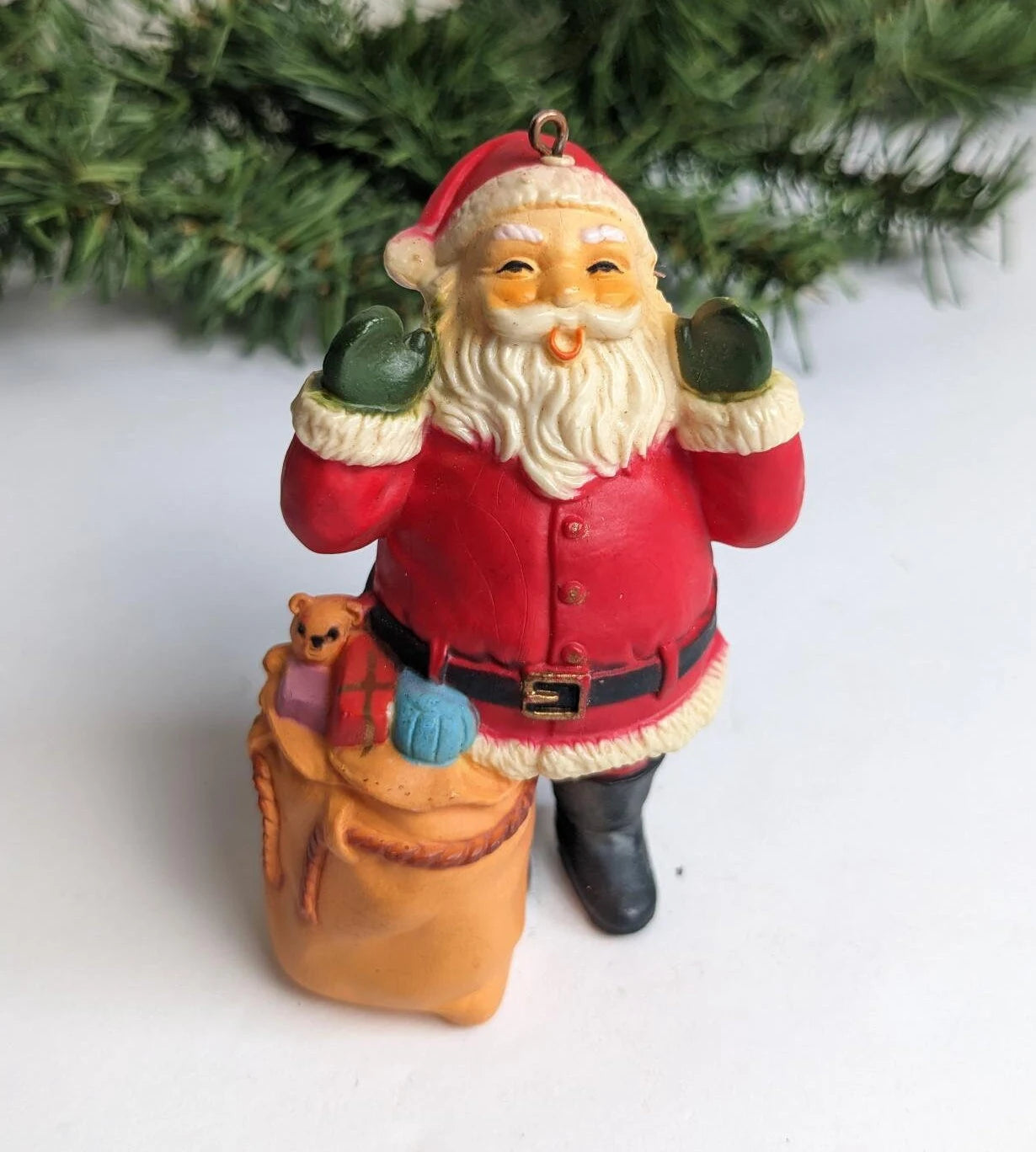 Laughing Santa Claus Vintage Christmas Ornament