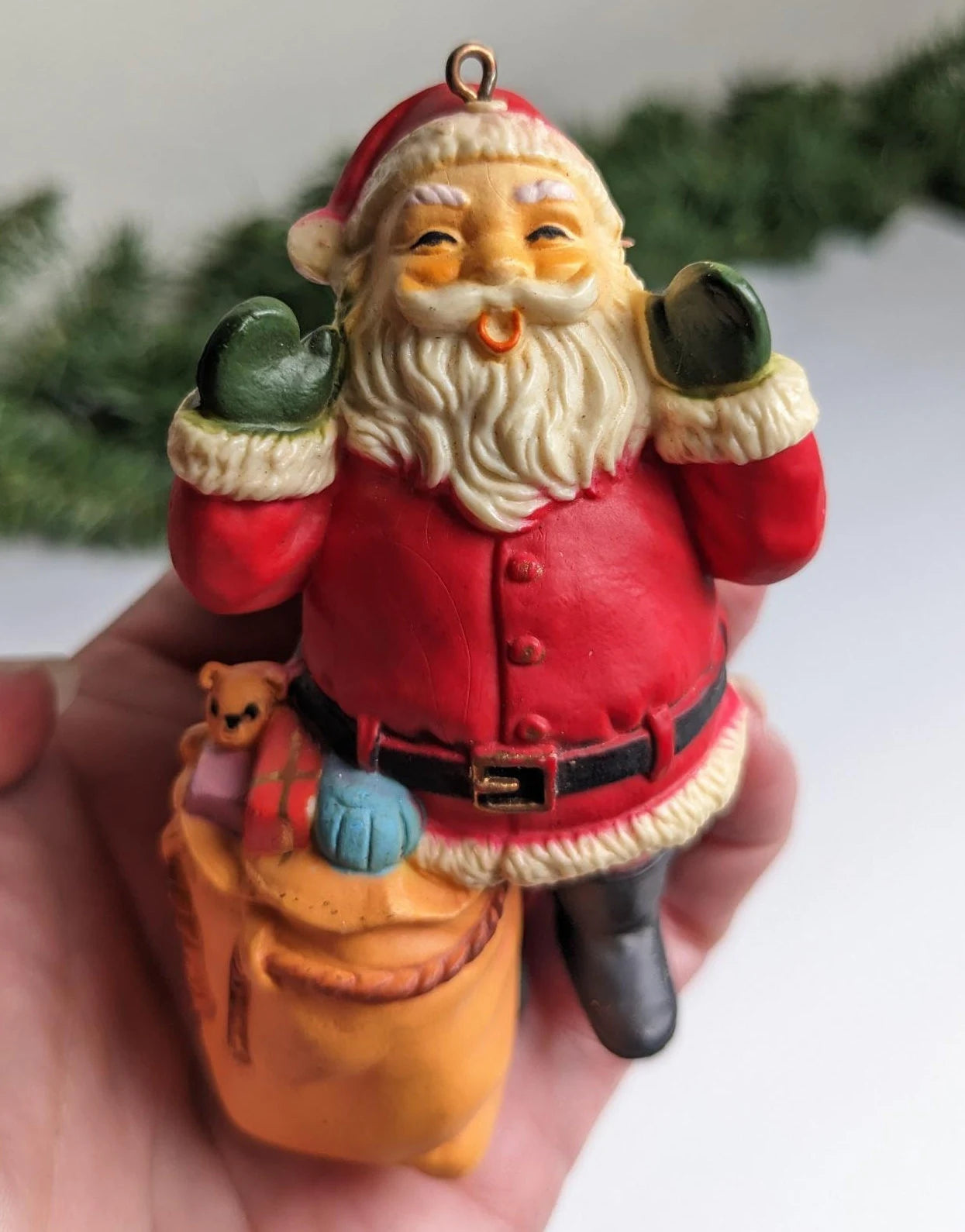 Laughing Santa Claus Vintage Christmas Ornament