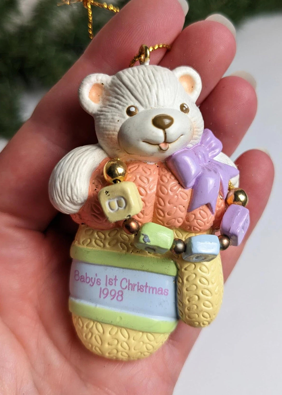 Vintage 1998 Baby's First Christmas Ornament