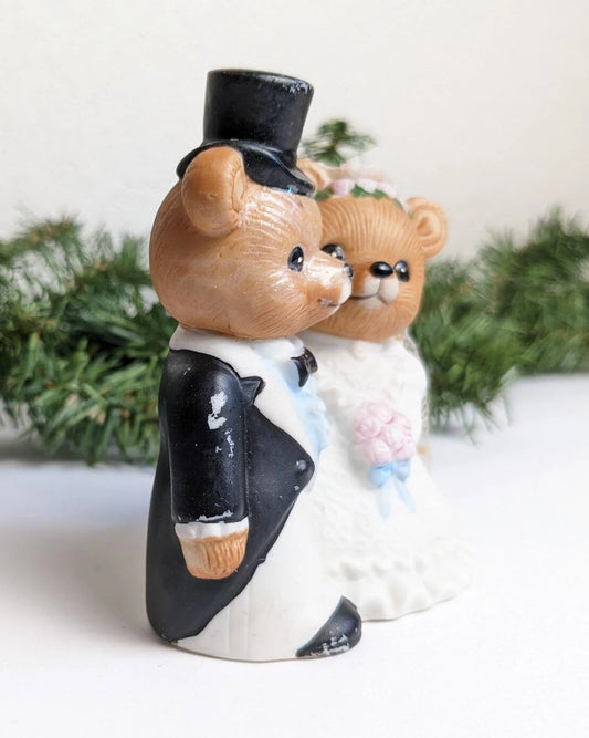 Vintage Wedding Bear Figurine