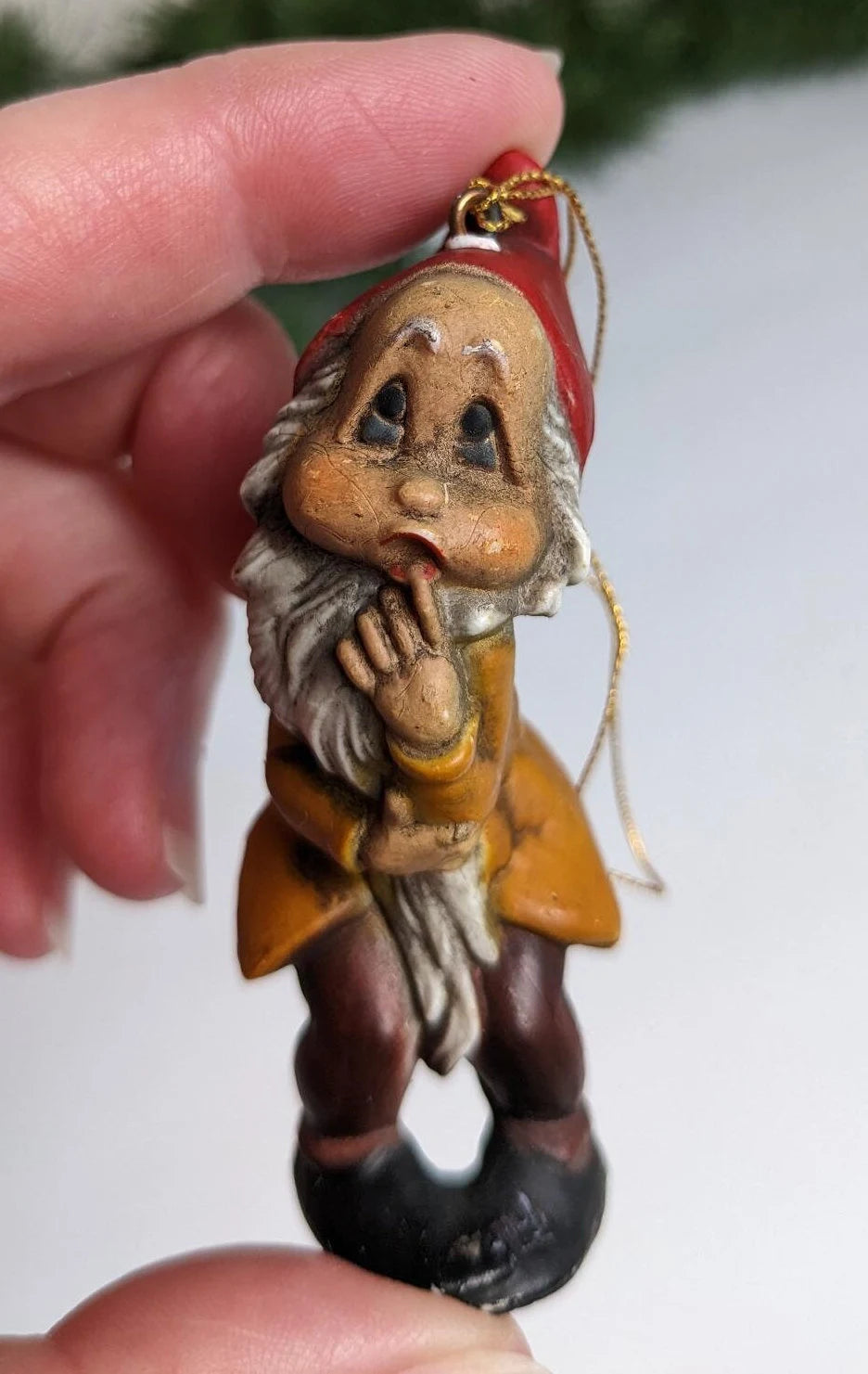 Vintage Elf Christmas Ornaments