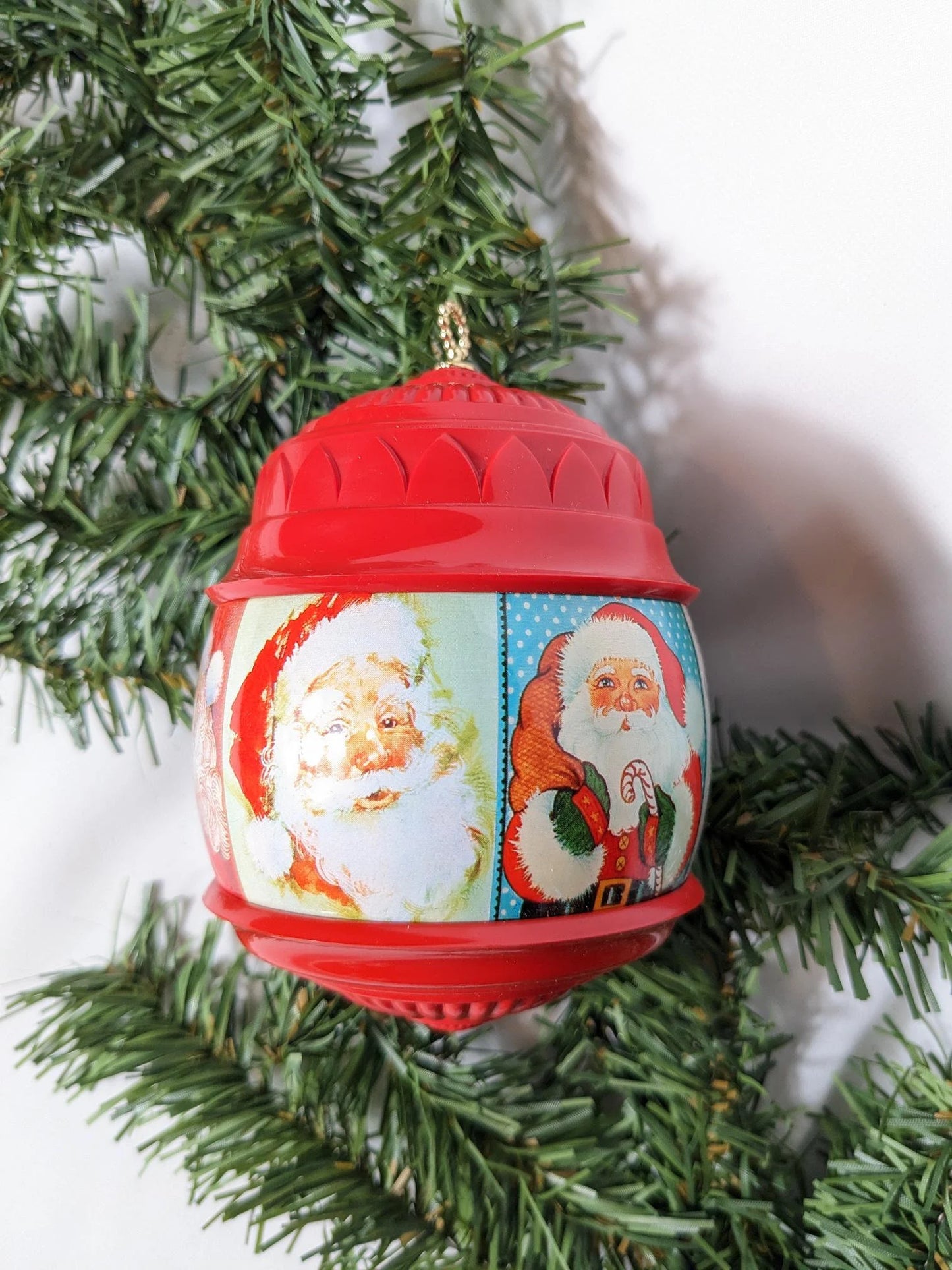 Vintage Faces of Santa Hallmark Christmas Ornament
