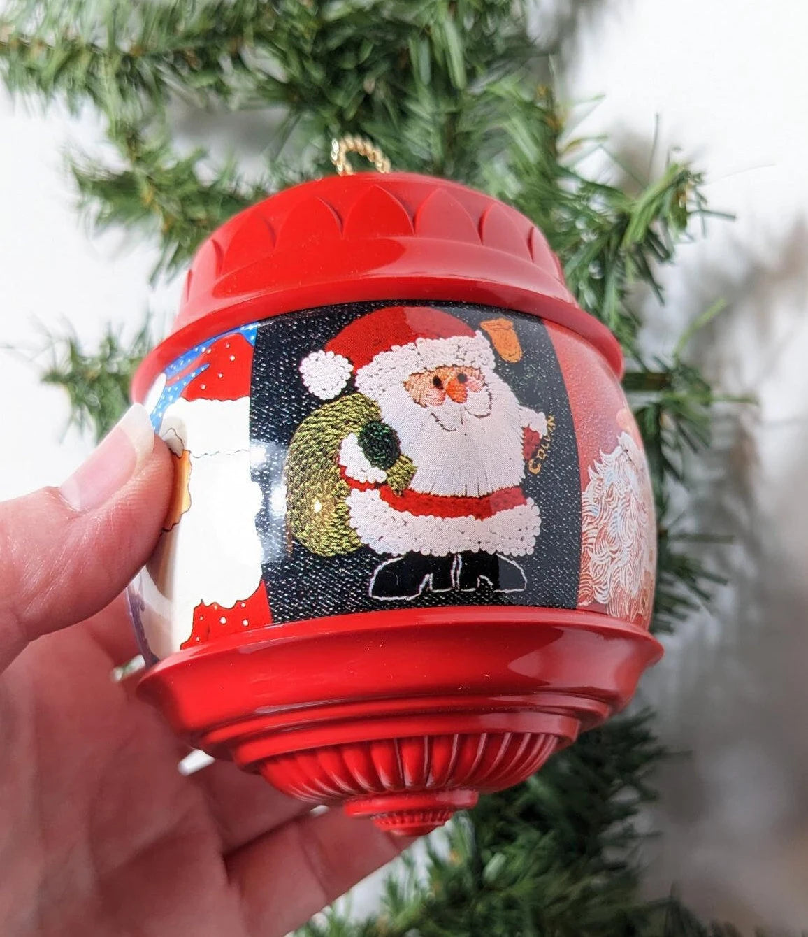 Vintage Faces of Santa Hallmark Christmas Ornament