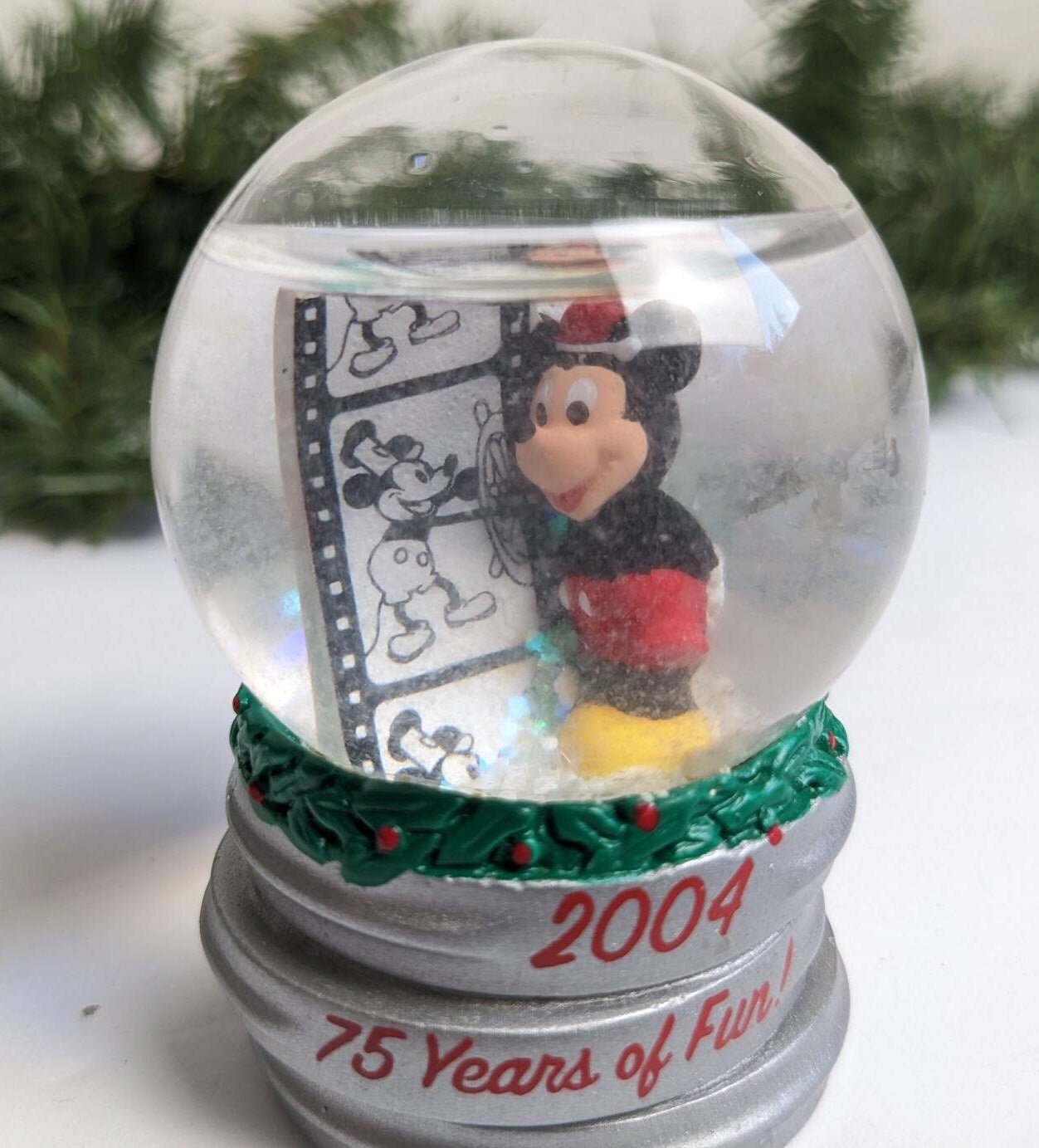 Mickey Mouse 2004 Mini Snow Globe