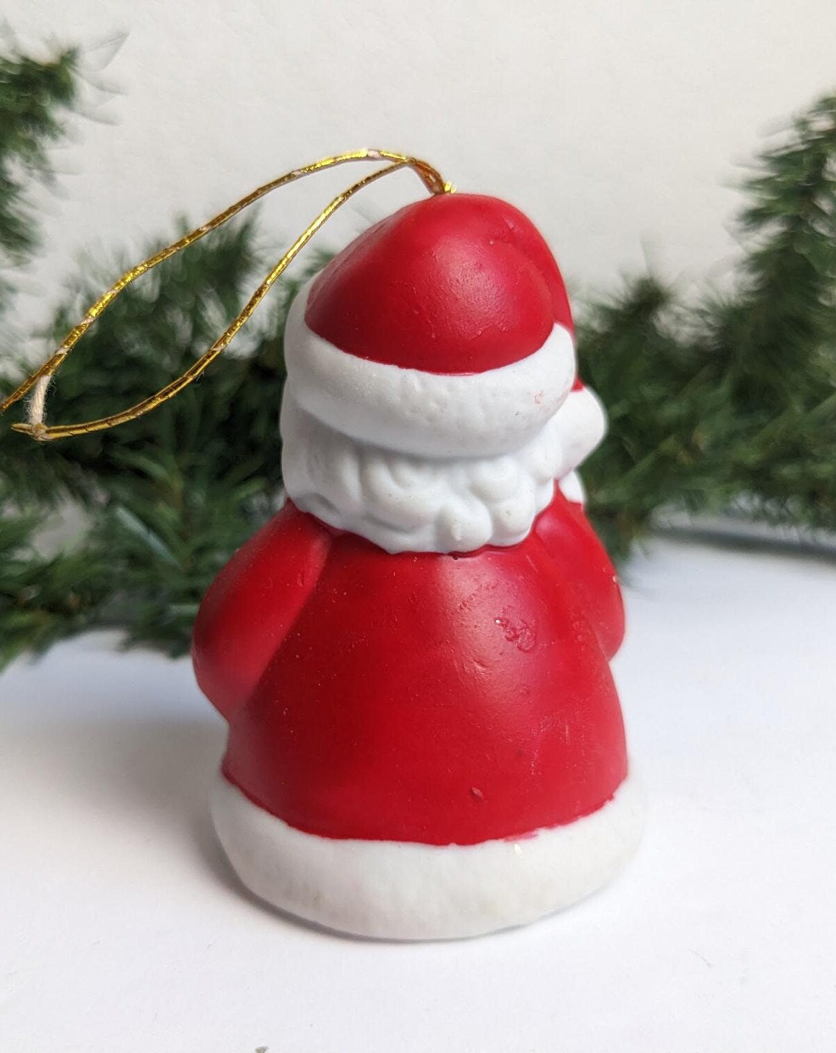 Vintage 1985 Santa Claus Christmas Bell Ornament