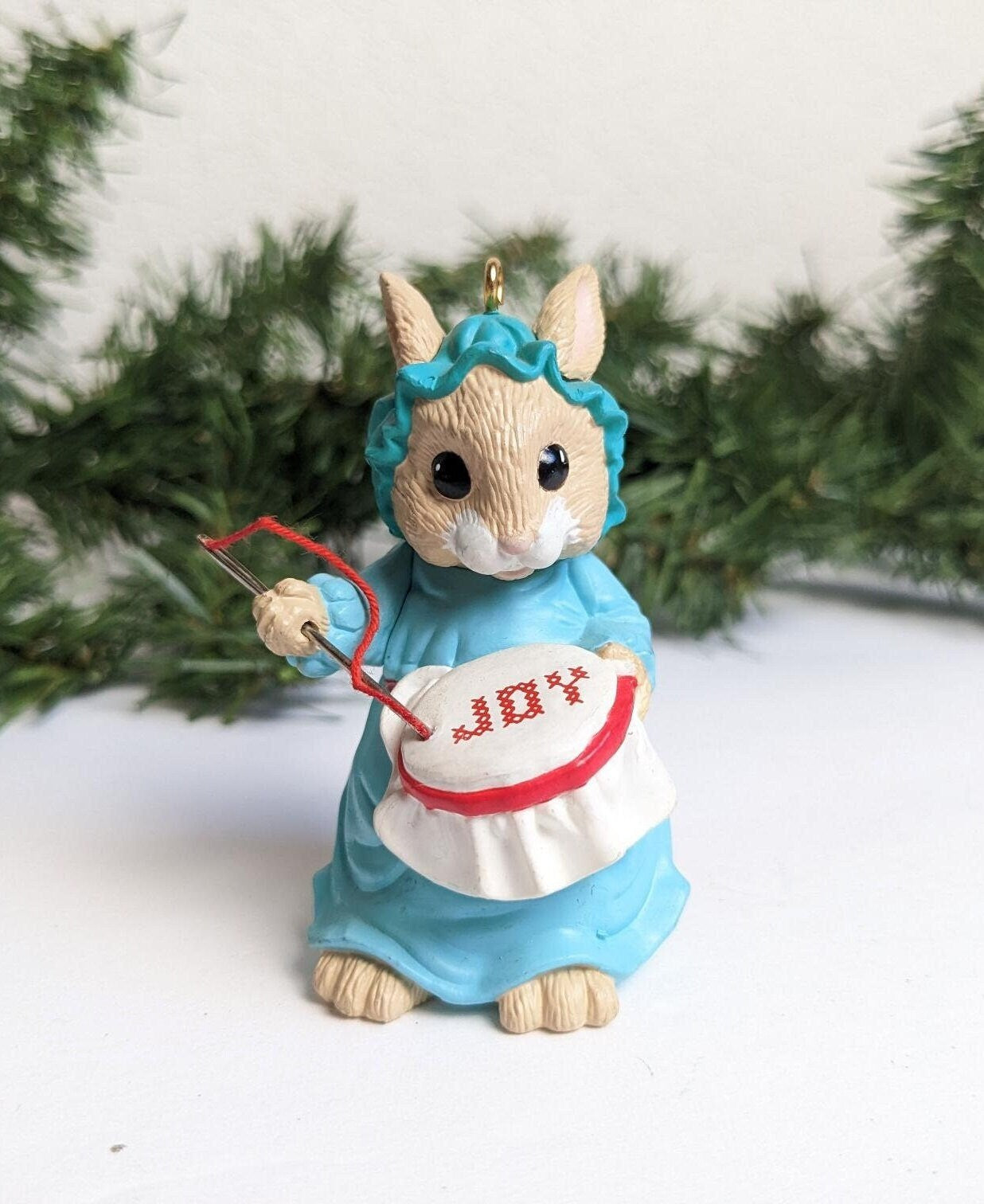 Vintage Stitches of Joy Christmas Ornament