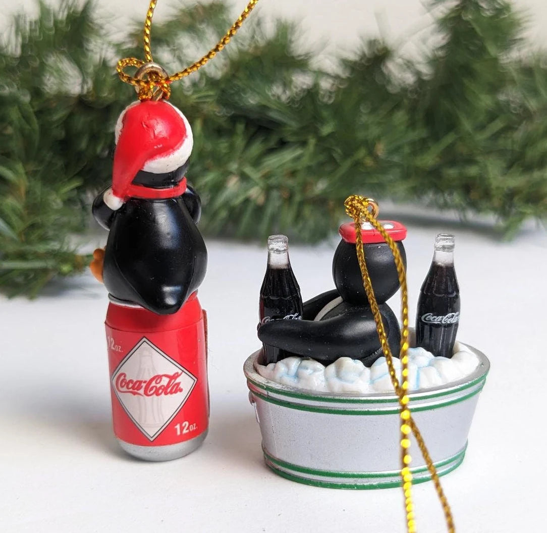 Vintage Mini Coca Cola Ornaments