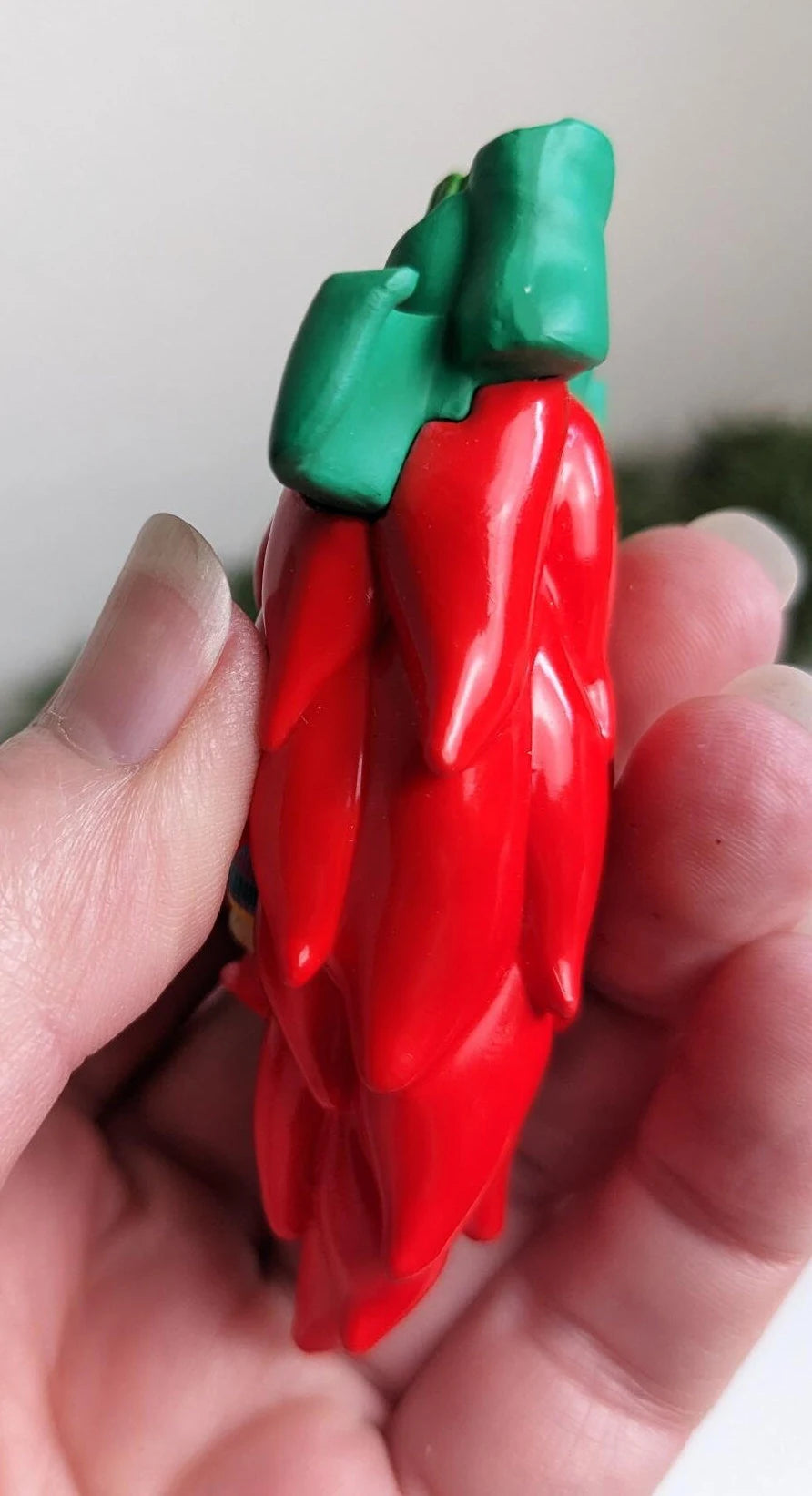 Vintage Feliz Navidad Christmas Chili Pepper Ornament