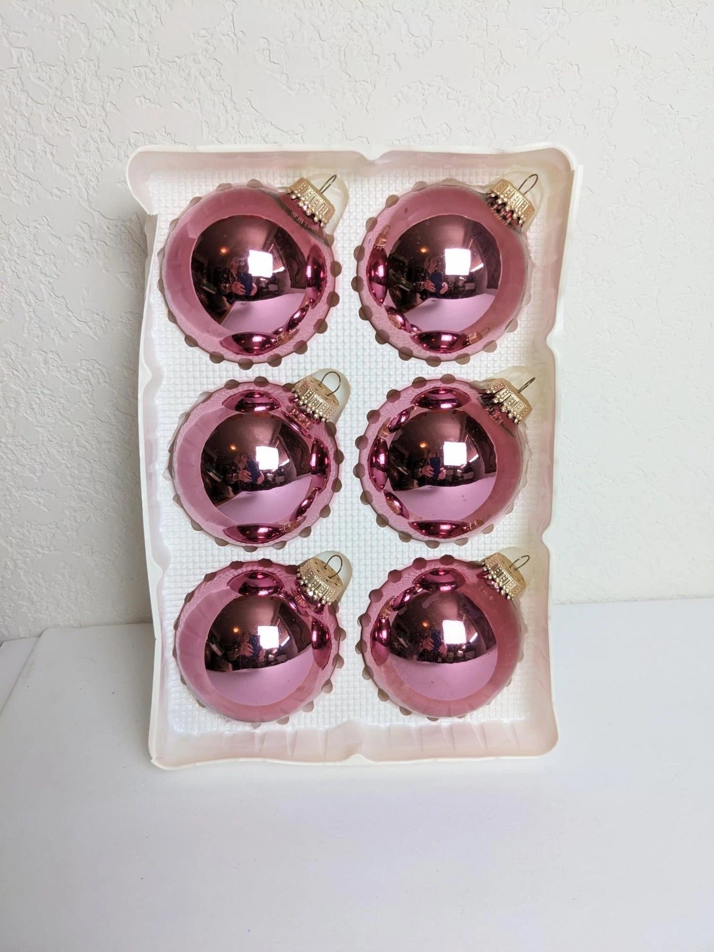 Vintage Krebs Purple Christmas Ornaments