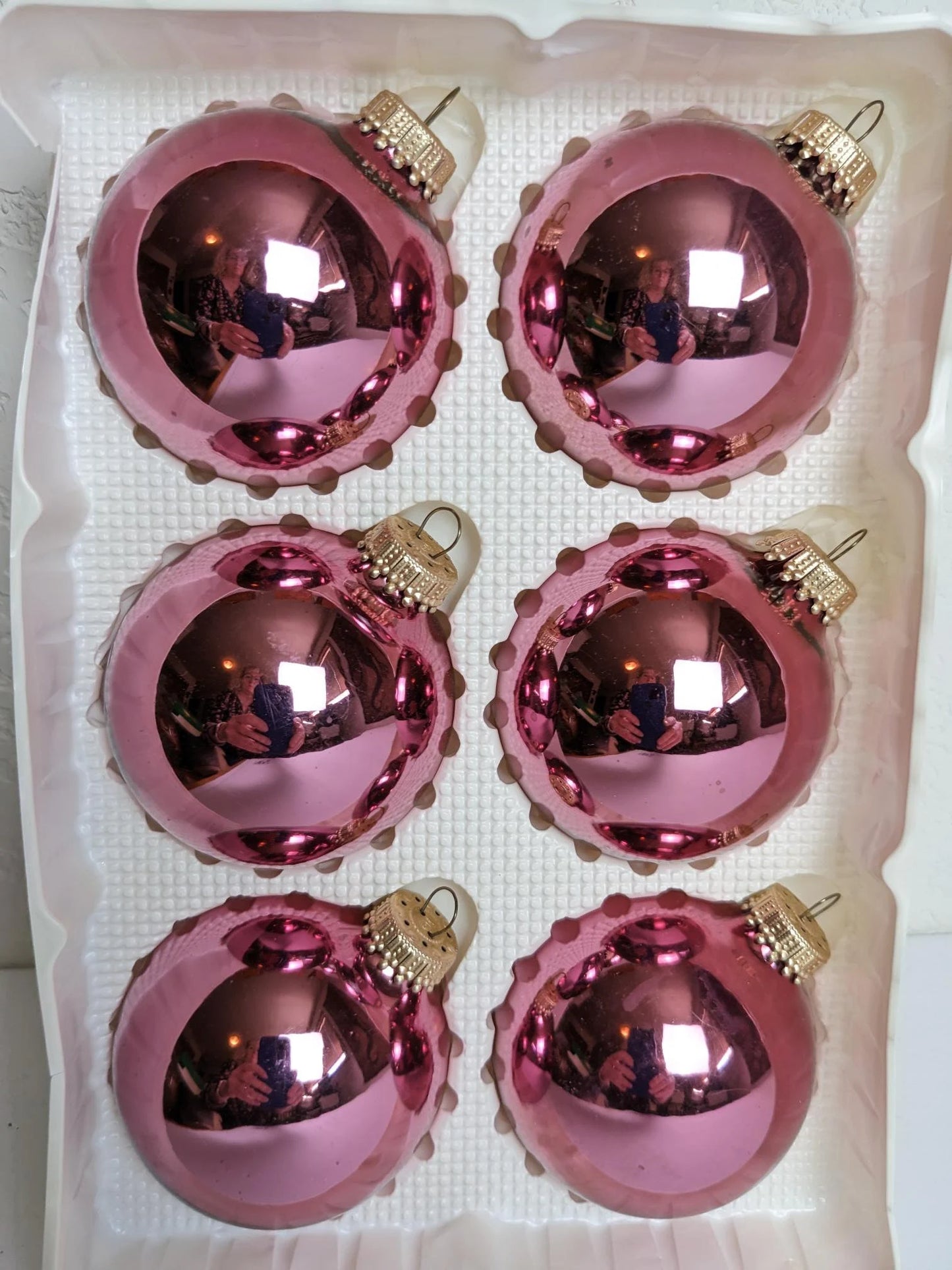 Vintage Krebs Purple Christmas Ornaments