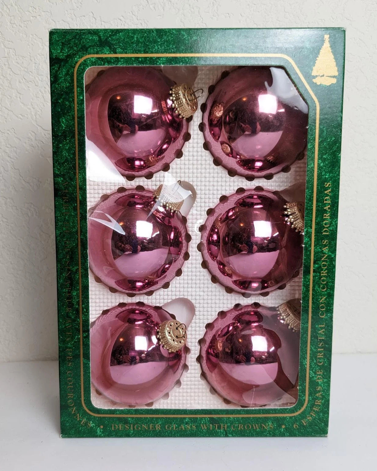 Vintage Krebs Purple Christmas Ornaments