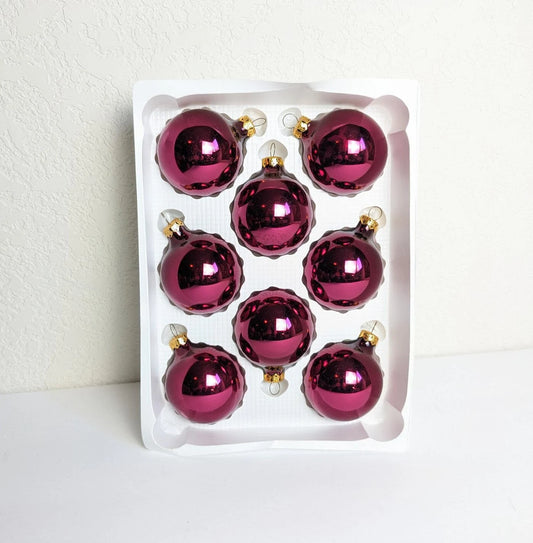 Vintage Magenta Purple Ornaments