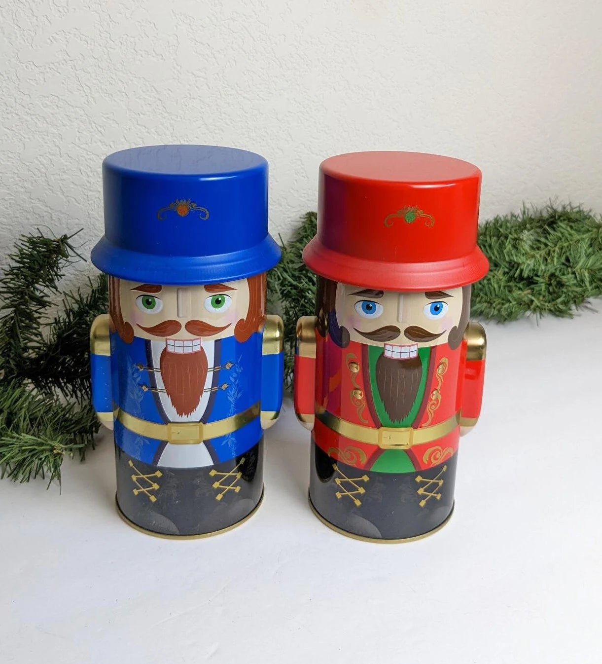 Vintage Nutcracker Christmas Tins