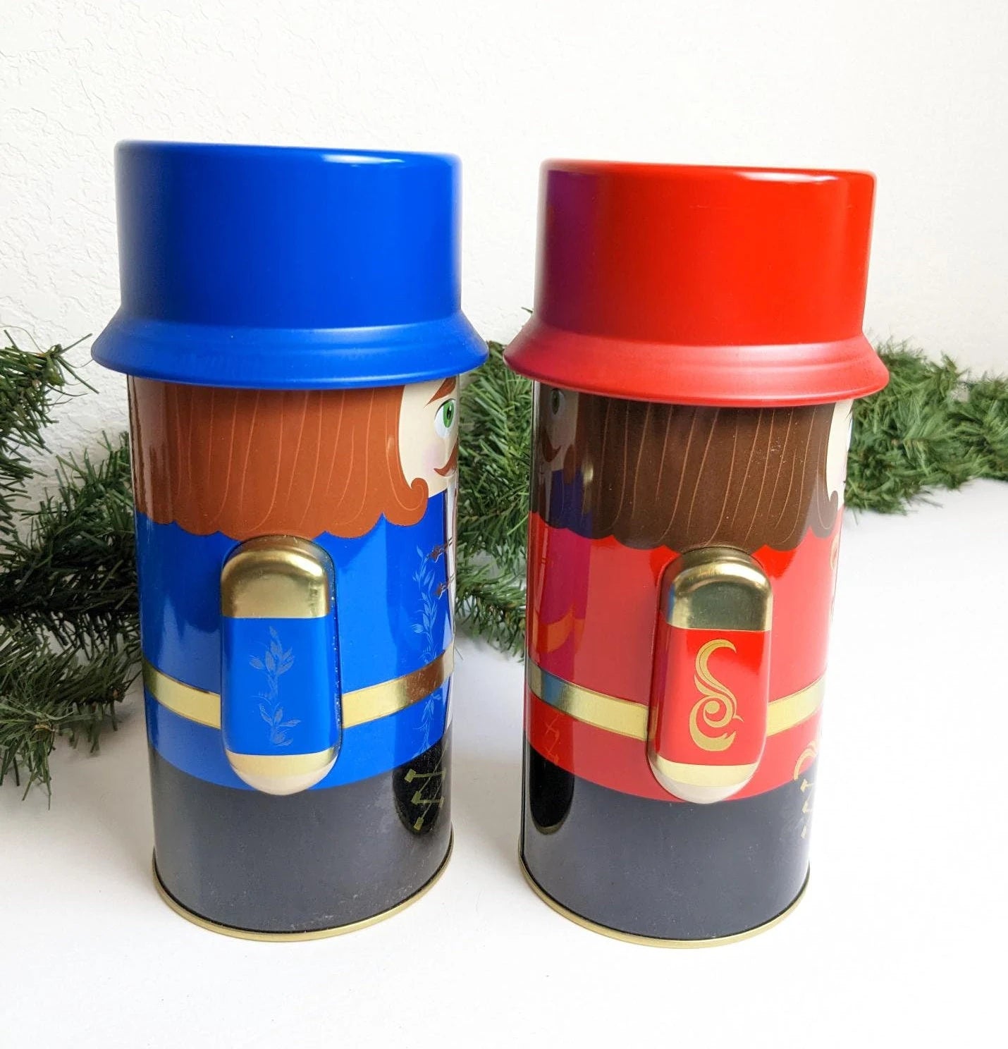 Vintage Nutcracker Christmas Tins