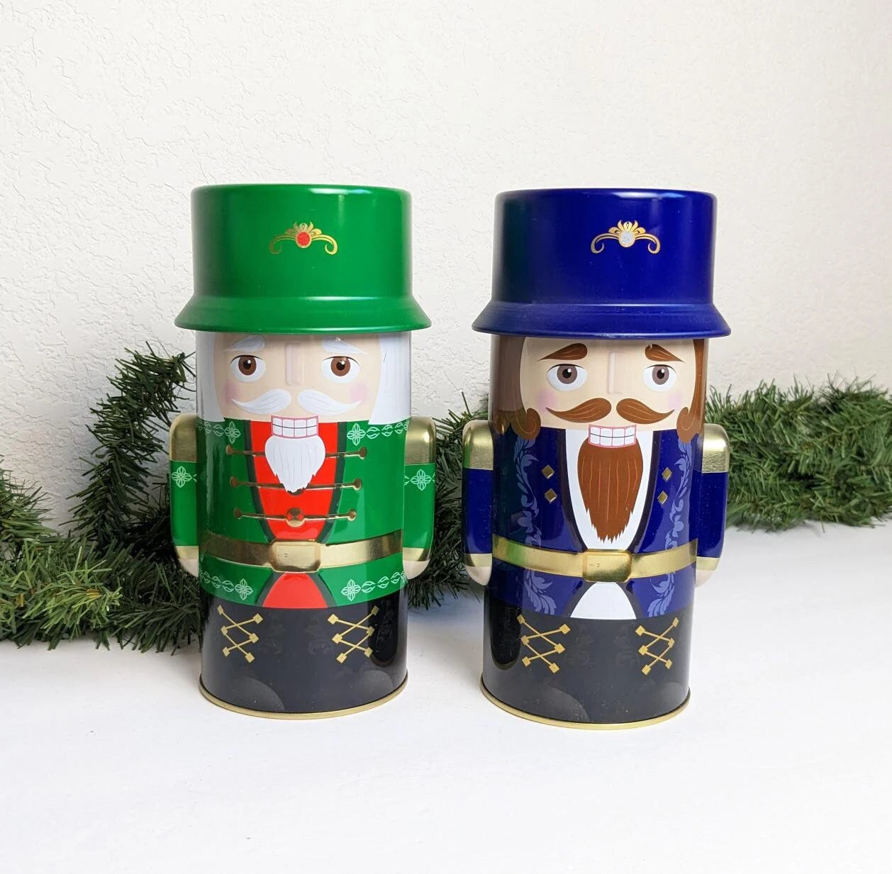 Nutcracker Christmas Vintage Tins