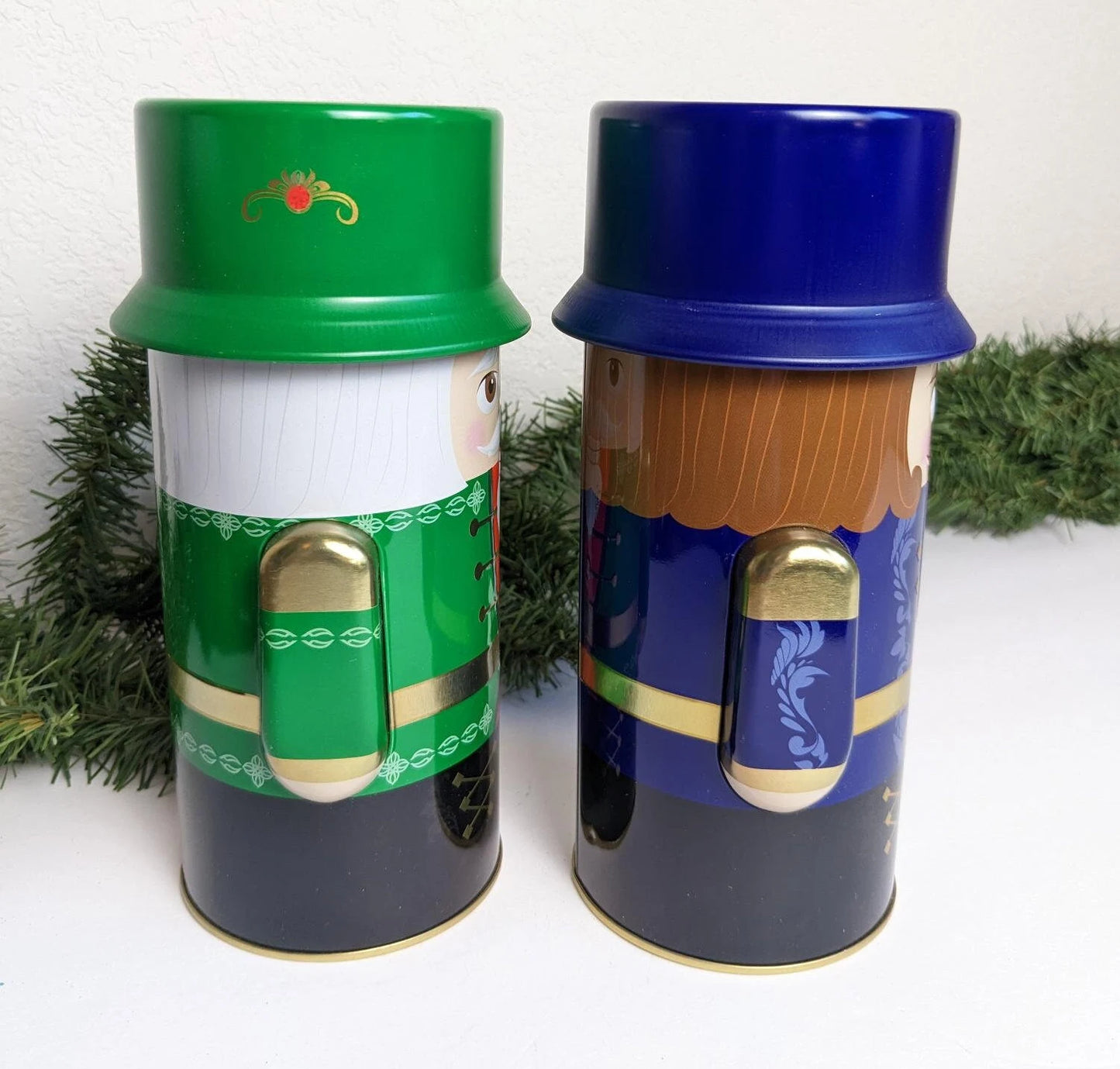 Nutcracker Christmas Vintage Tins