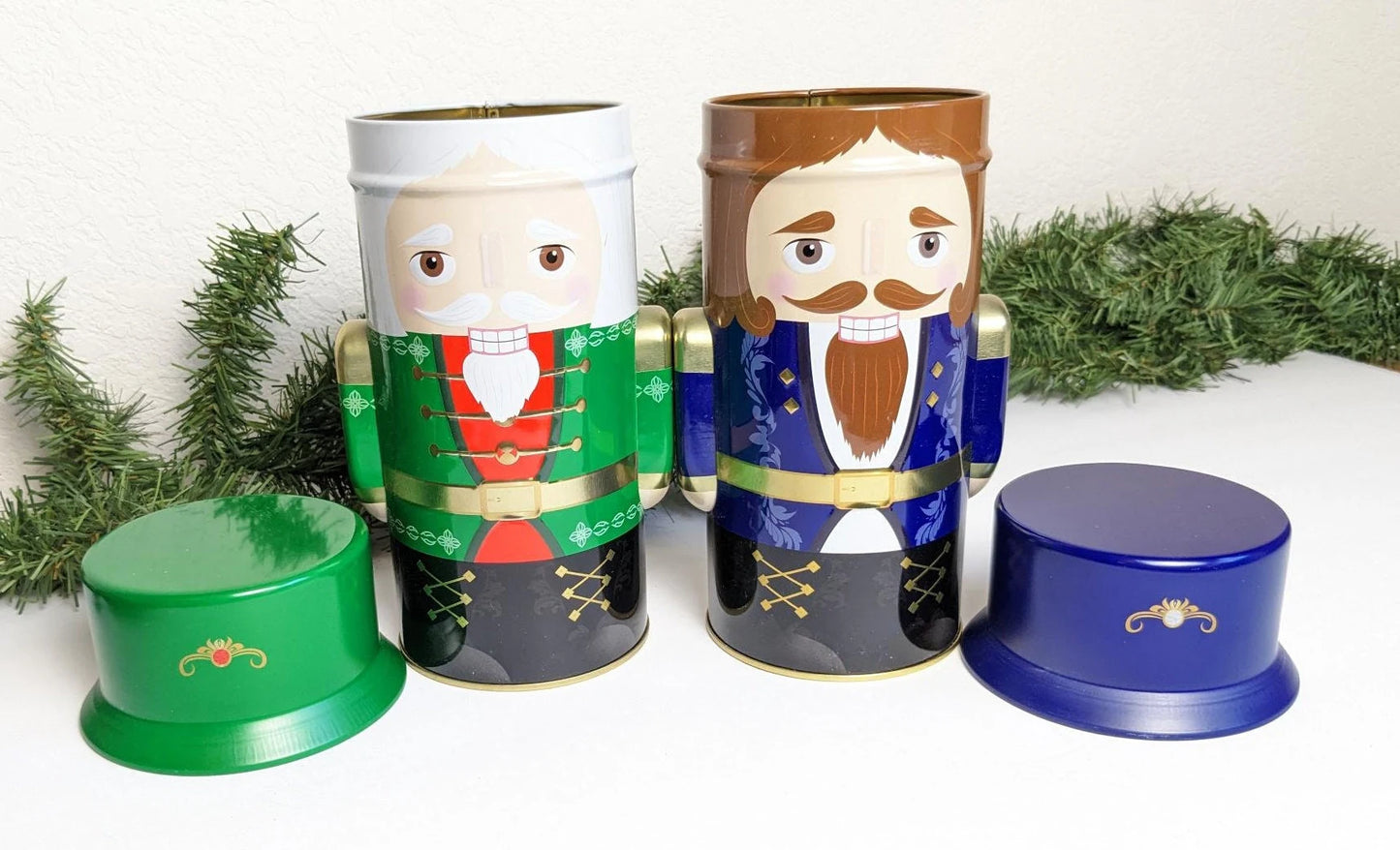 Nutcracker Christmas Vintage Tins