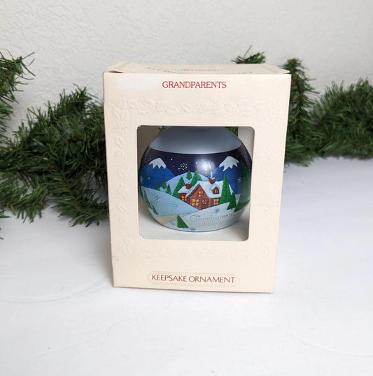 Vintage 1984 Hallmark Grandparents Christmas Ornament