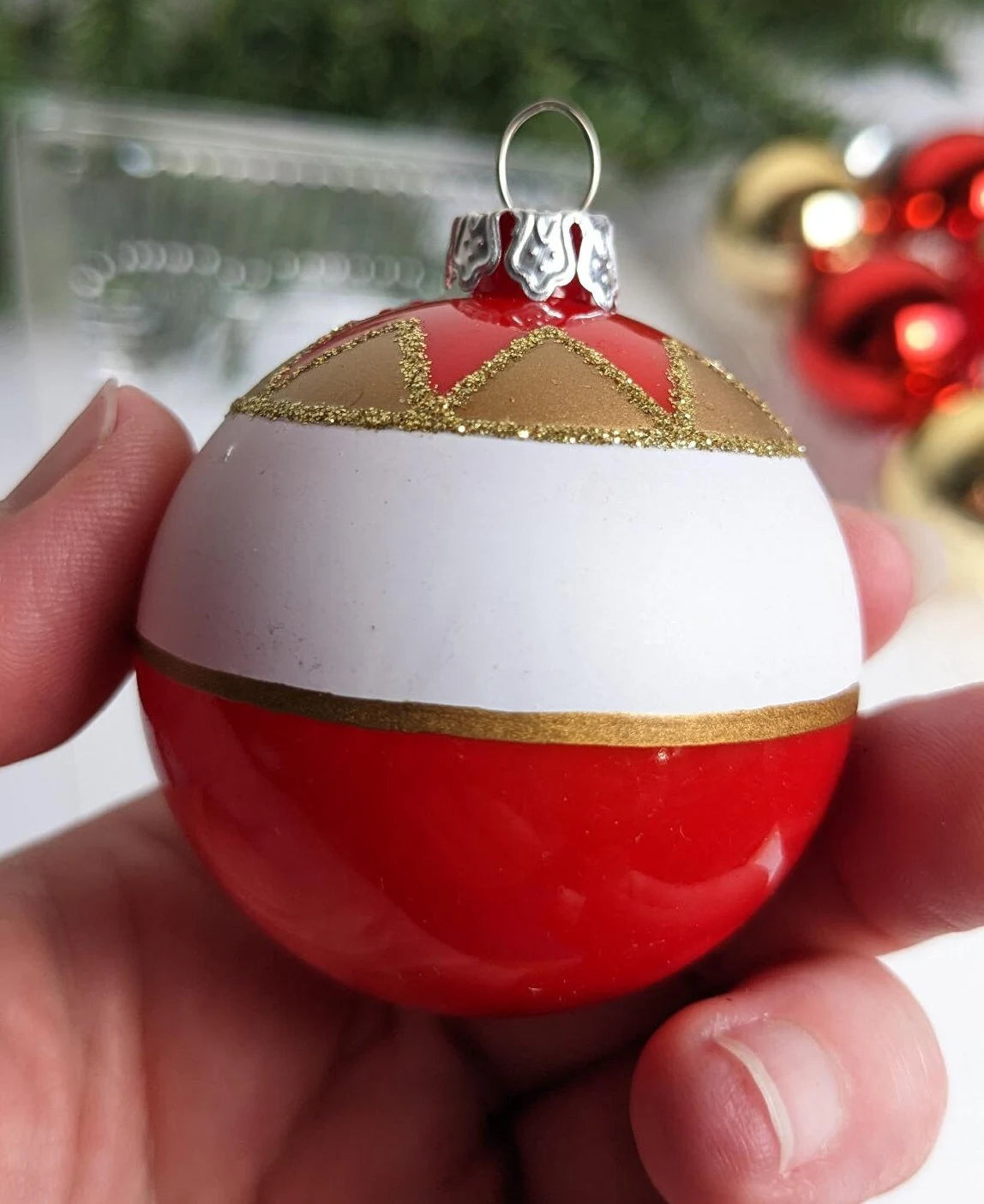 Vintage Nutcracker Red & Gold Christmas Ornaments