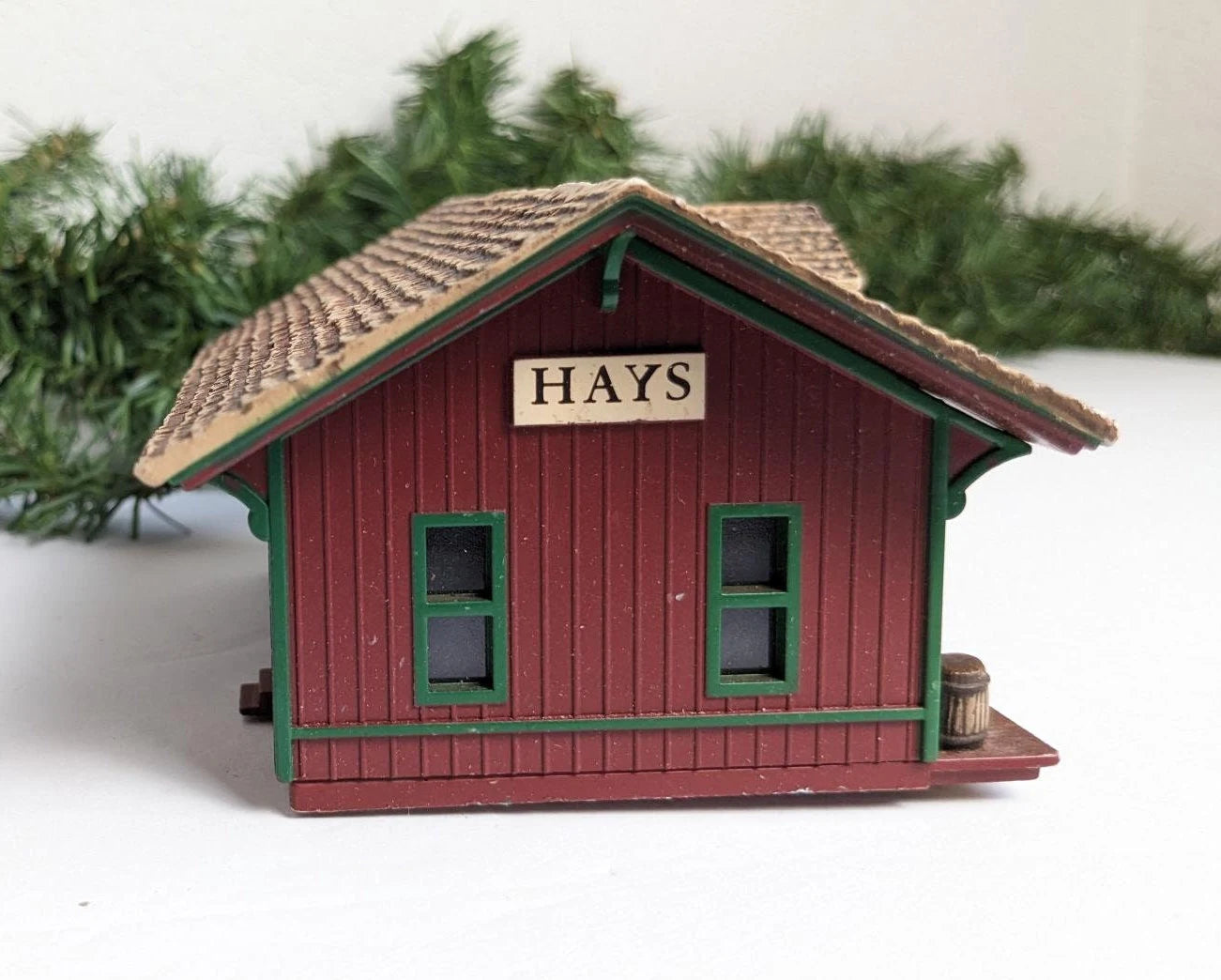 1994 Hays Train Station from The Sarah, Plain and Tall Christmas Scene Collection for decor or to add to your miniature train set