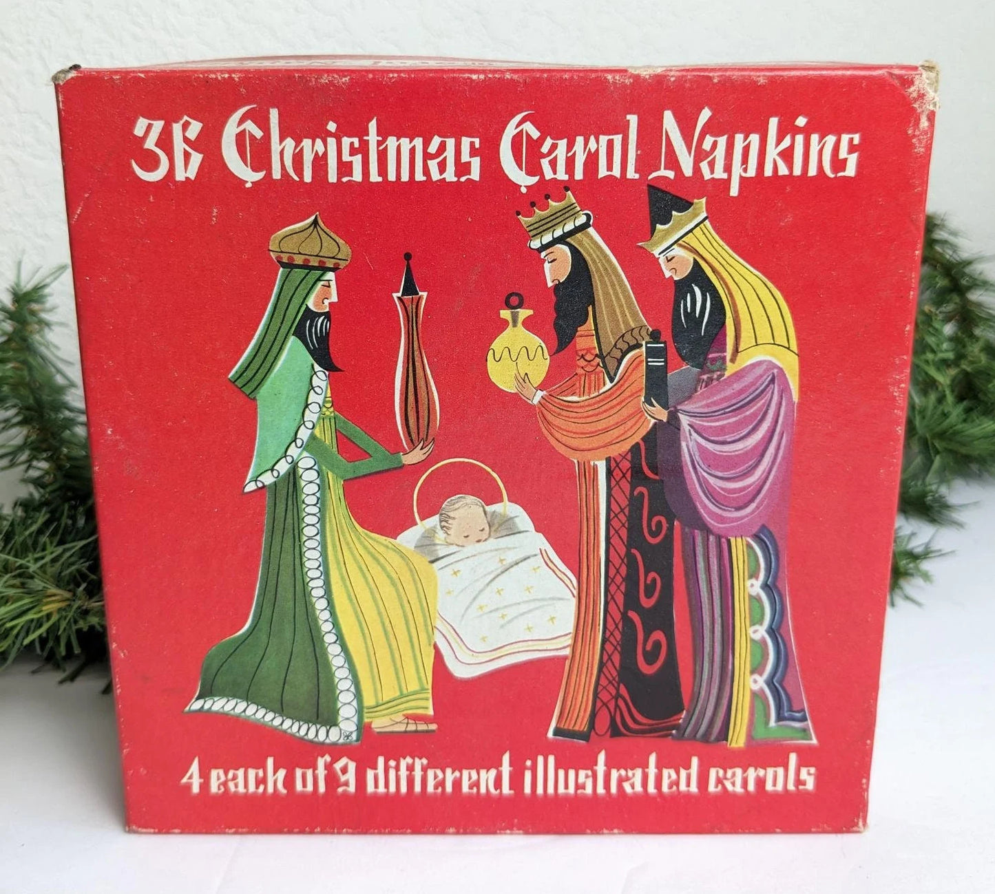 Vintage Christmas Carol Paper Napkins