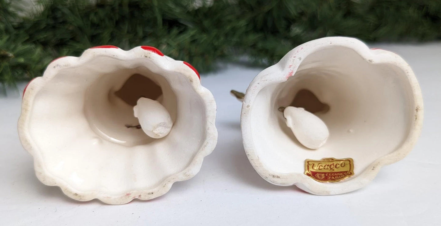 Vintage Christmas Bell Angel Figurines